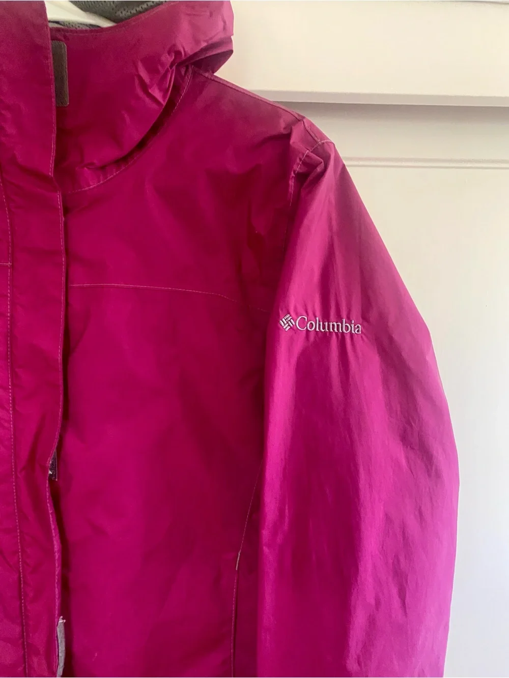 Columbia Girls Magenta Waterproof Jacket
